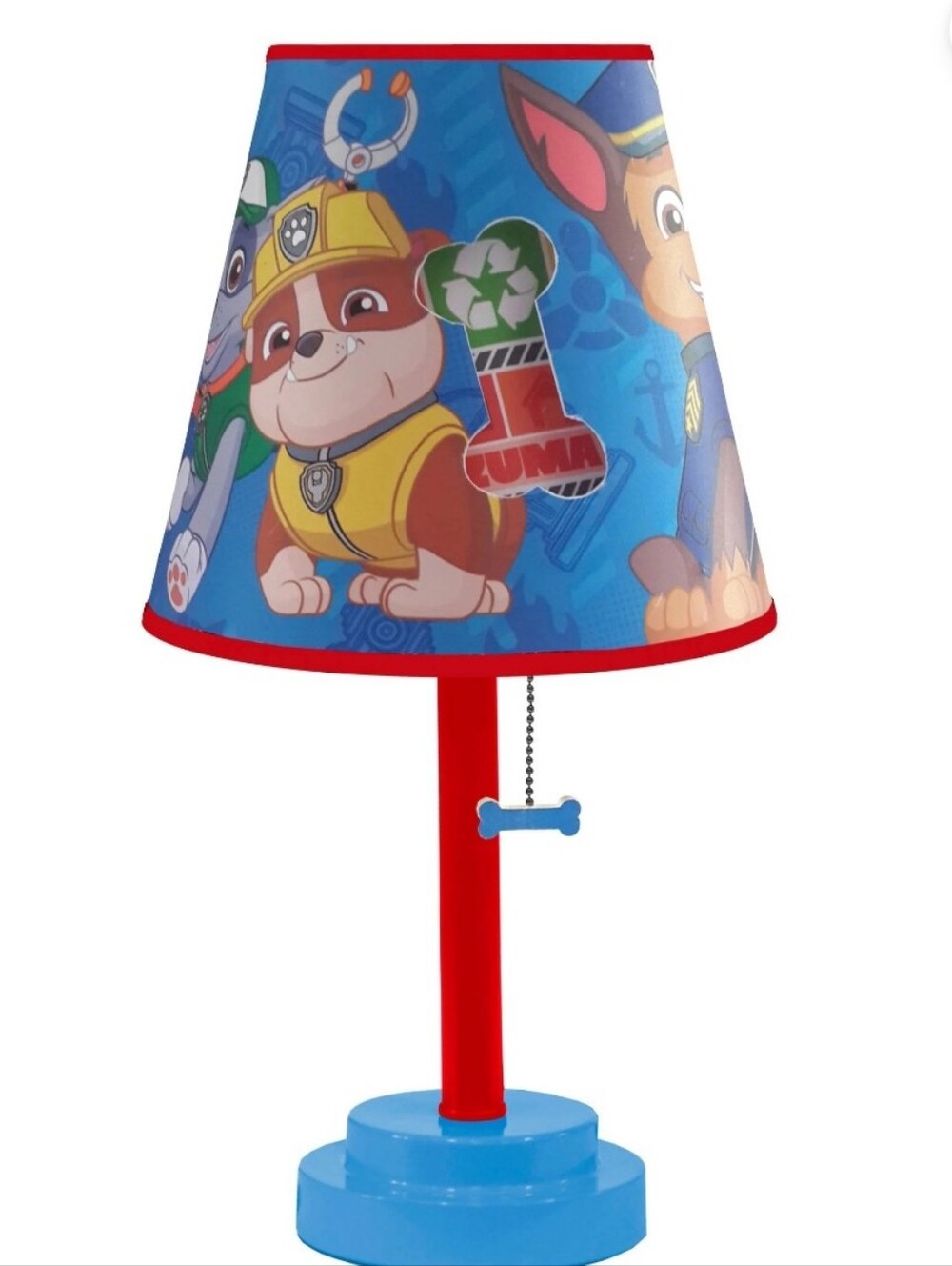 Paw Patrol Table Lamp with Empire Shade Free Light Bulb Included!